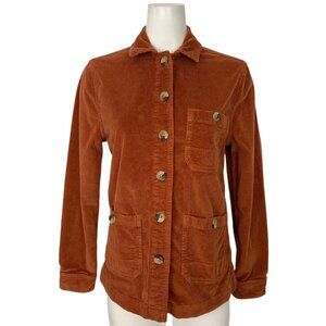 Faherty Studio Corduroy Chore Jacket XS Gingerbread